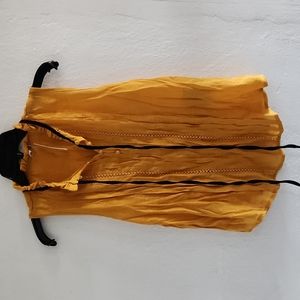 4 for $20 - new Yellow dressy tank top with bow tie